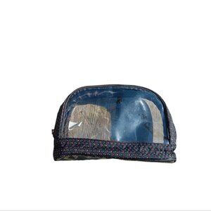 Neon polka dot cosmetics case